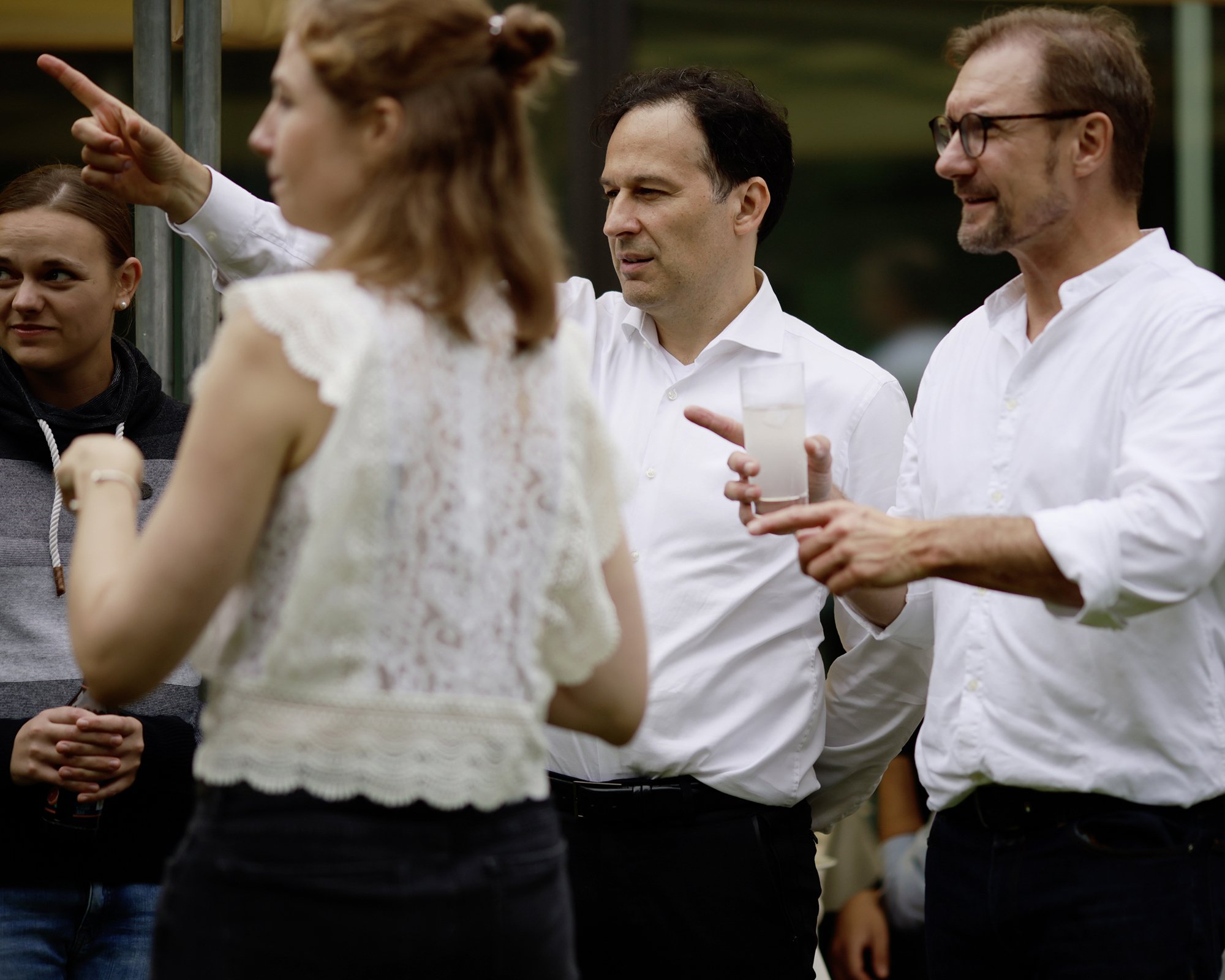 ETL HERATAX Sommerfest Durica Radenovic und Oliver Lindloff Geschäftsführer mit Catharina Alberding